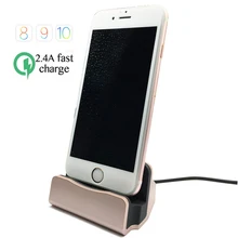 2016 New Data USB Cable Charger Dock for iphone 5 5s Stand Station Cradle Charging Dock