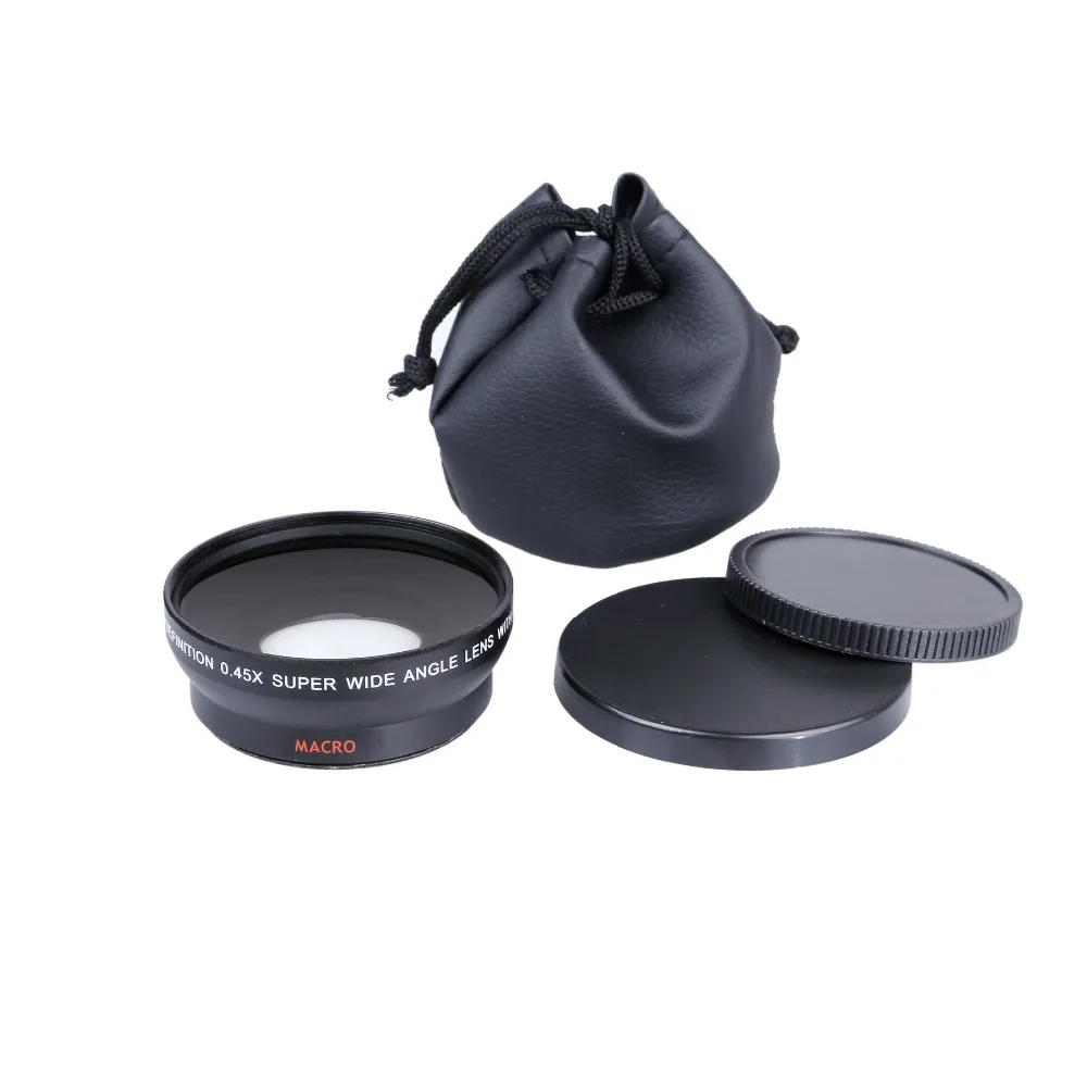 52MM 0.45x Wide Angle Lens + Macro Lens 67 UV Front Filter thread for