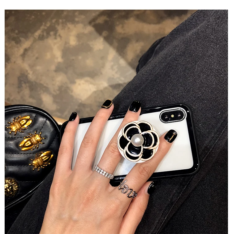 Чехол для iPhone XS Max XR X Camellia Flower подставка разворачивания чехол 8 7 6S 6 Plus SE 5s 5| |