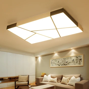 

Brief Acrylic Led Ceiling Light Modern Fashion Wrought Iron Art Bedroom Ceiling Lamp Indoor Lighting Decor Lamp Fixtures