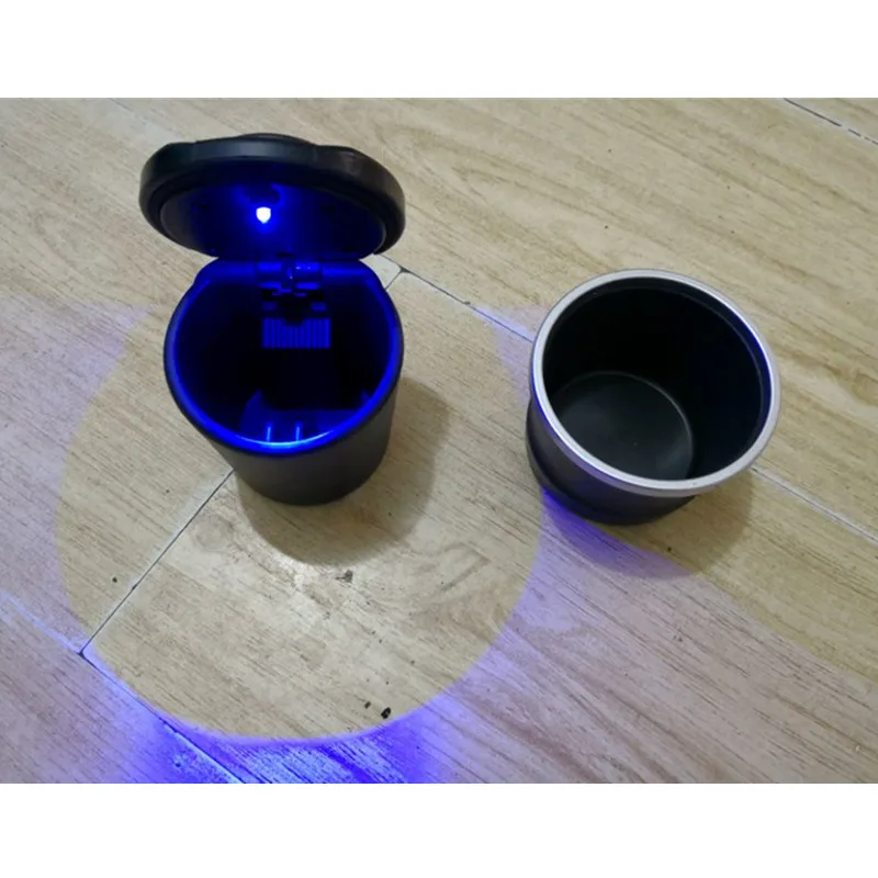 

Car Ashtray Blue LED Light for Car Cup Holder For Volkswagen CC Polo Passat Golf Santana Tiguan Touran Beetle Toureg