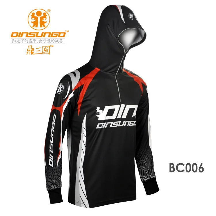 The new hooded outdoor clothing fishing sunscreen UV protection Quick-drying breathable long sleeve fishing skirt BC006