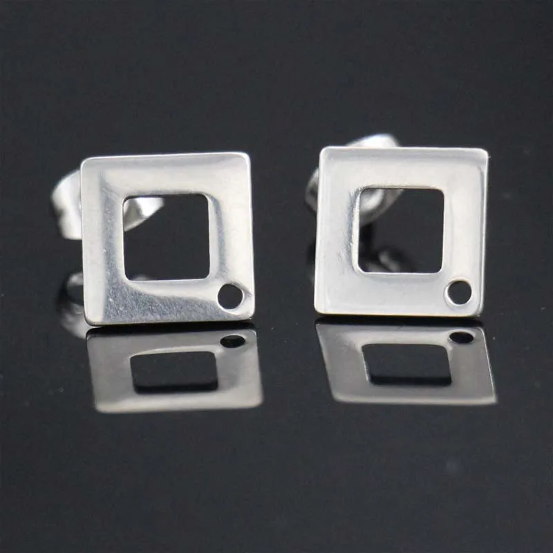 3 стиля, модные ювелирные изделия из нержавеющей стали, сделай сам, серьги, компоненты, 200 шт./лот