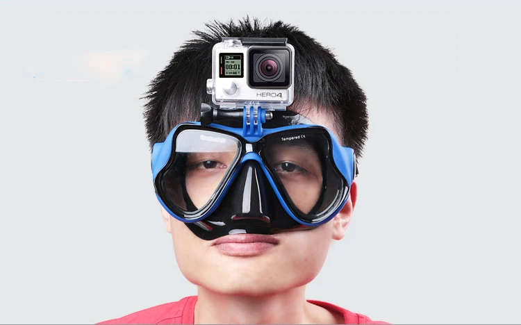 Профессиональная Подводная маска для камеры, маска для дайвинга, очки для плавания, подводное оборудование для дайвинга, держатель для камеры для Go Pro