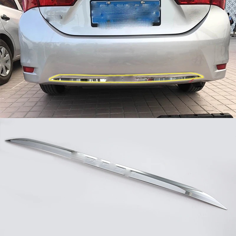 Car body kits ABS chrome rear bar trims cover Car Sticker For TOYOTA