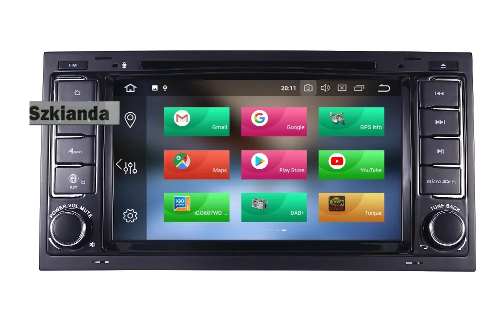 Clearance 7"HD 1024x600 Touch Screen Android 9.0 Car DVD player for VW Touareg Multivan 4GB RAM 64GB ROM Wifi GPS Radio Bluetooth SD DVD 1
