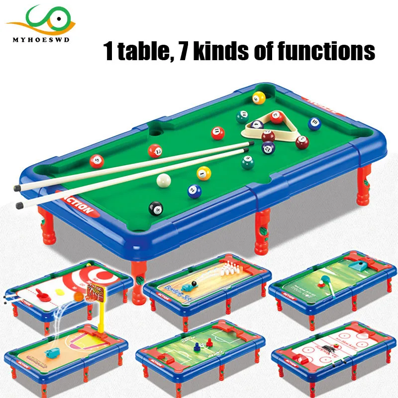 MYHOESWD 7 in 1 Multi function Children's Billiard Boys Toys