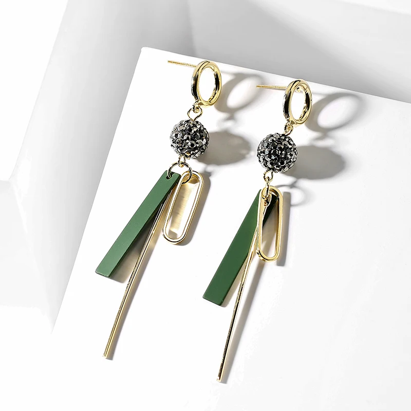Hot Sale Earrings Geometric Circular Irregular Long Tassel Earrings Dangle Earrings For Women Drops Earrings Fashion Jewelry