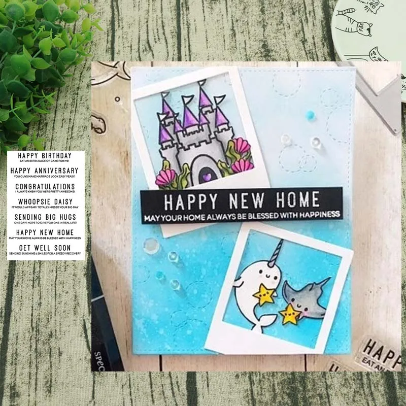 

Letter Transparent Clear Stamps for DIY Scrapbooking Paper Cards Making Decorative Crafts Supplies New 2019