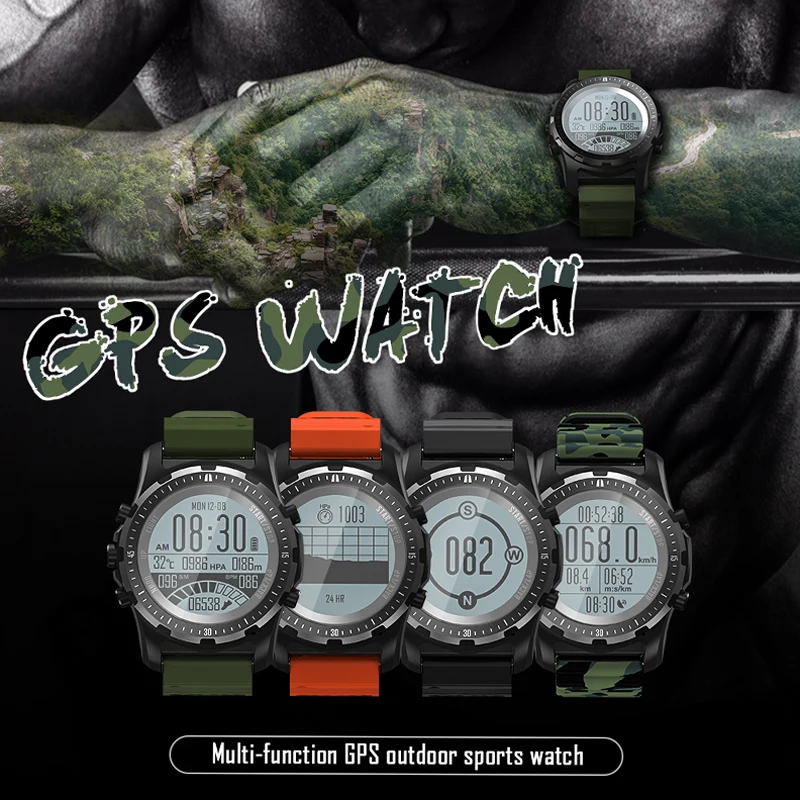 UHOOFIT S966 Для мужчин gps Пеший Туризм Смарт часы динамический монитор сердечного