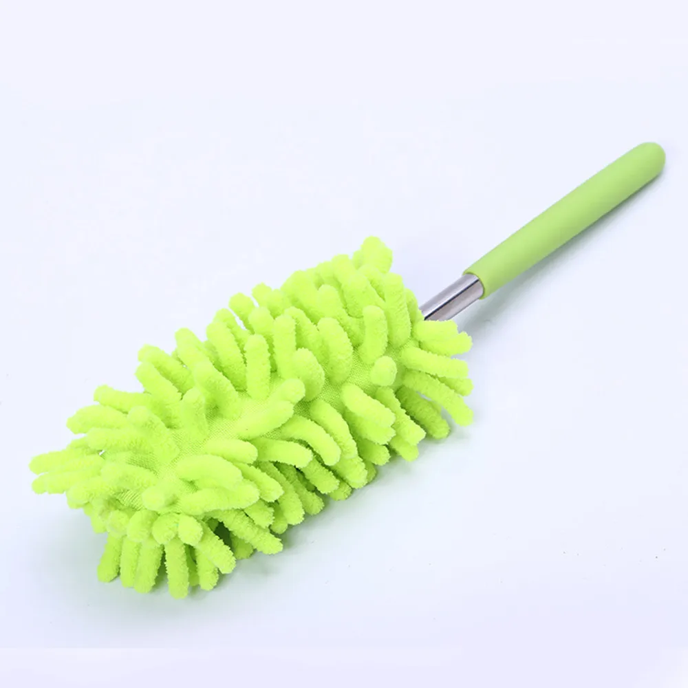 Выдвижной Автомобильный пылезащитный Клещи для мытья автомобиля щетка для очистки дома инструменты для чистки автомобиля с ручкой щетка прочный функциональный портативный инструмент для удаления - Цвет: Зеленый