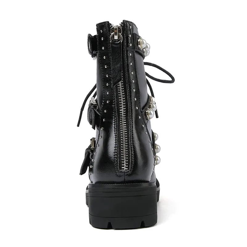 Doratasia-Lazer-Martin-Botas-Botas-de-Couro-Genu-no-Mulher-P-rola-Sapatos-Casuais-3-Fivelas (3)
