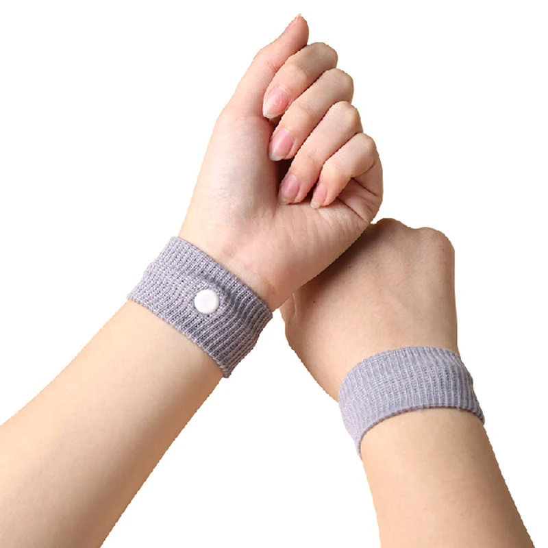 

1/2PCS Anti nausea Wrist Support Sports Safety Wristbands Carsickness Seasick Anti Motion Sickness Wrist Bands