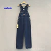 Bob Dong 40s Three-In-One Wabash Striped Overalls Vintage High Back Denim Pants 40s Retro Trousers 1