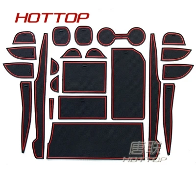 Car Anti-Dirty Pad Door Groove Gate Slot Cup Armrest Storage Mat For Toyota Camry 8th Generation 2018