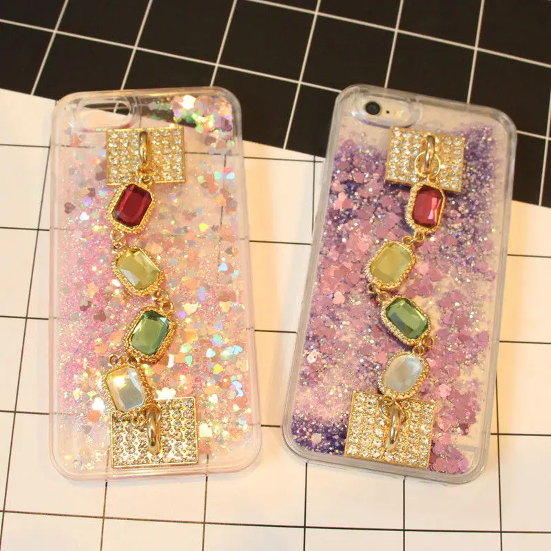 Для samsung A5 A6 A7 A8 2018 плюс Bling quick песок Diamond жидкий со стразами чехол для телефона