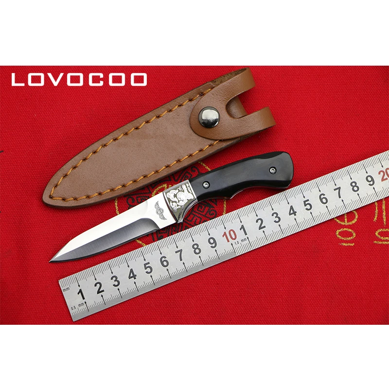 LOVOCOO Bone Soul 440C Лезвие из стали, ручка из смолы, Флиппер, складной нож для кемпинга, охоты, Карманные Подарочные ножи для фруктов, EDC инструменты