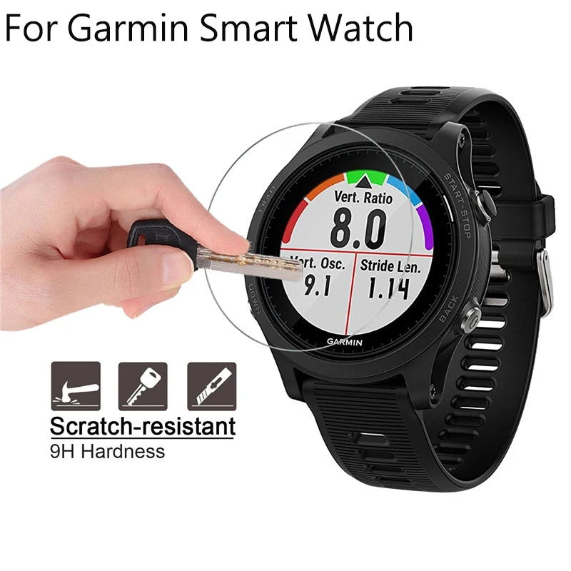 

Premium Ultra-thin Crystal Clear 9H Hardness Anti-scratch Bubble-Free Tempered Glass Screen Protector For Garmin Smart Watch