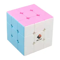 Поворотный кубик красочные 3x3x3 три слоя Magic Cube Profissional конкурс Скорость Cubo номера наклейки головоломка магический куб крутые игрушки