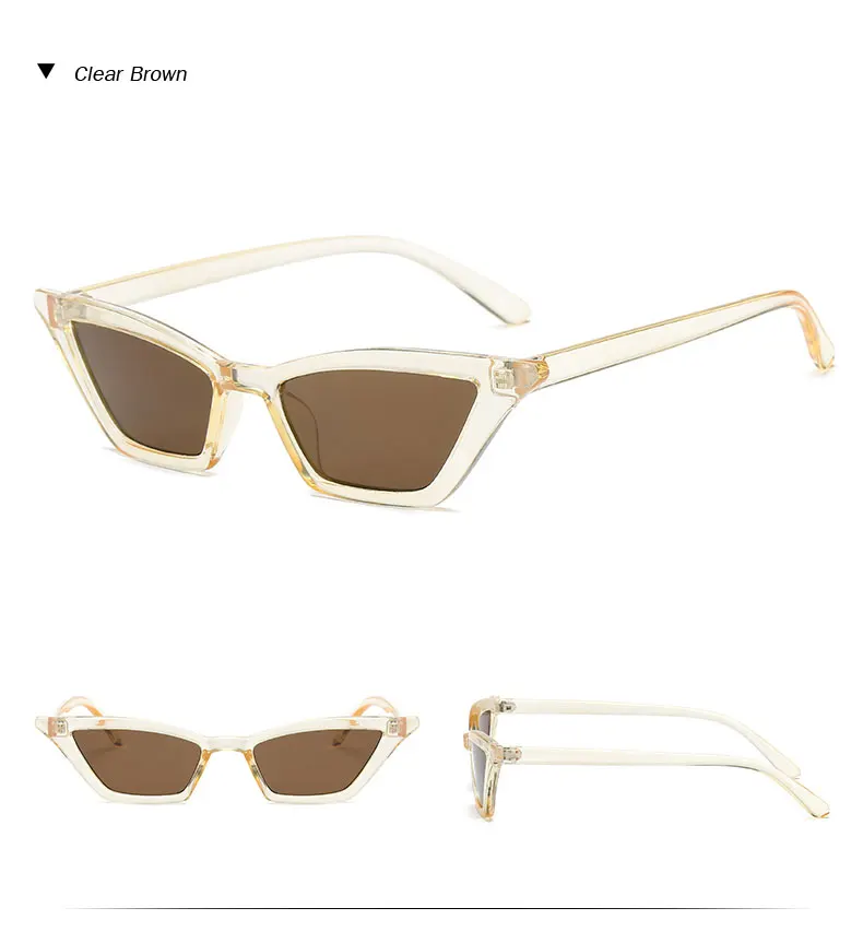 Новые женские маленькие солнцезащитные очки кошачий глаз винтажные мужские модные брендовые дизайнерские красные Квадратные Солнцезащитные очки UV400 gafas de sol
