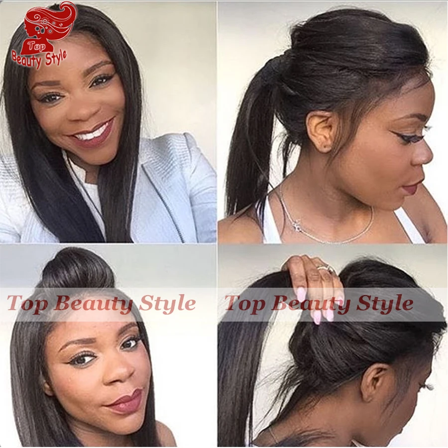 high ponytail lace front wig