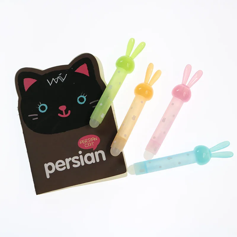 3 шт. милый каваи замша кот стиль ластик стираемая ручка специальный ластик детский подарочный набор канцелярских принадлежностей