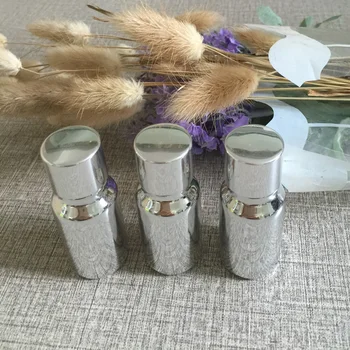 

50pieces/lot 10ml High temperature silver plated dropper bottle,dropper container,essential oil bottle,glass bottle