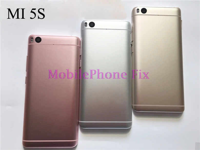 Для Xiaomi mi 5S mi 5S чехол для батареи задняя крышка корпус+ Кнопки громкости питания+ крышка объектива камеры для Xiaomi mi 5S