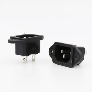 

FI-05 Nichel plated IEC inlet Mains Power Inlet Socket Male Panel Entry Plug HiFi