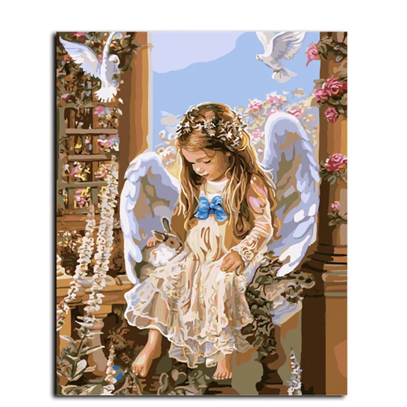 

Full DIY 5D Diamond Painting Cross Stitch Handmade Embroidery Little Girl Wall Sticker Mosaic Home Decor Full Square Drill