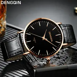 Ретро Топ бренд класса люкс модные классические мужские кожаные военные сплав аналоговые кварцевые деловые наручные часы для мальчиков