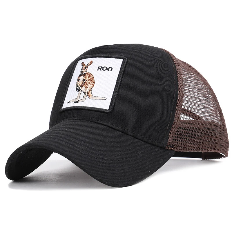 

Fashion Mesh Baseball Cap Unisex Animal Embroidery Baseball Caps Men/women Hip Hop Hat Summer Breathable Mesh Sun hat Gorras