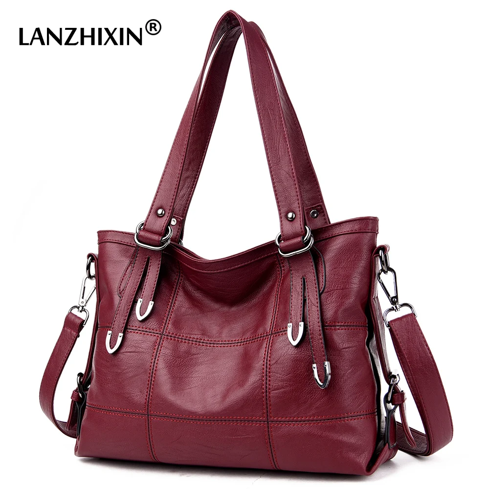 Women PU Leather Handbags Designer Soft Shoulder Bags For Women Messenger Bags Crossbody BagsTop-Handle Bags Bolsa 3098