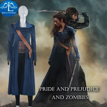 MANLUYUNXIAO Women’s Pride and Prejudice and Zombies Elizabeth Bennet Cosplay Costume Full Set Halloween Costume For Women