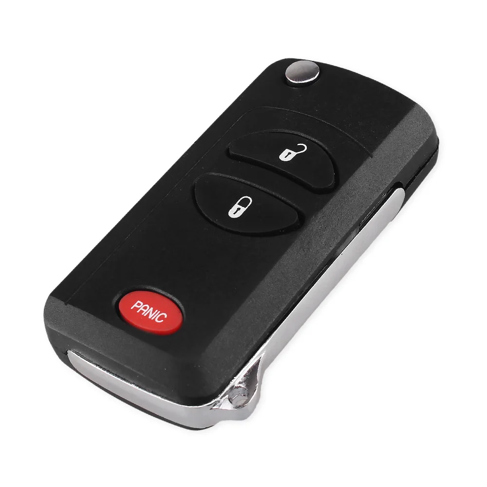 KEYYOU 2+ 1 кнопки дистанционного флип складной ключ чехол для Chrysler Dodge Jeep 1998-2004 Jeep Cherokee Grand Cherokee ключ оболочка