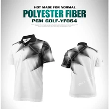 Pgm рубашка для гольфа мужские спортивные летние Одежда для гольфа быстросохнущие футболки дышащие эластичные с коротким рукавом Униформа Гольф одежда 4 цвета