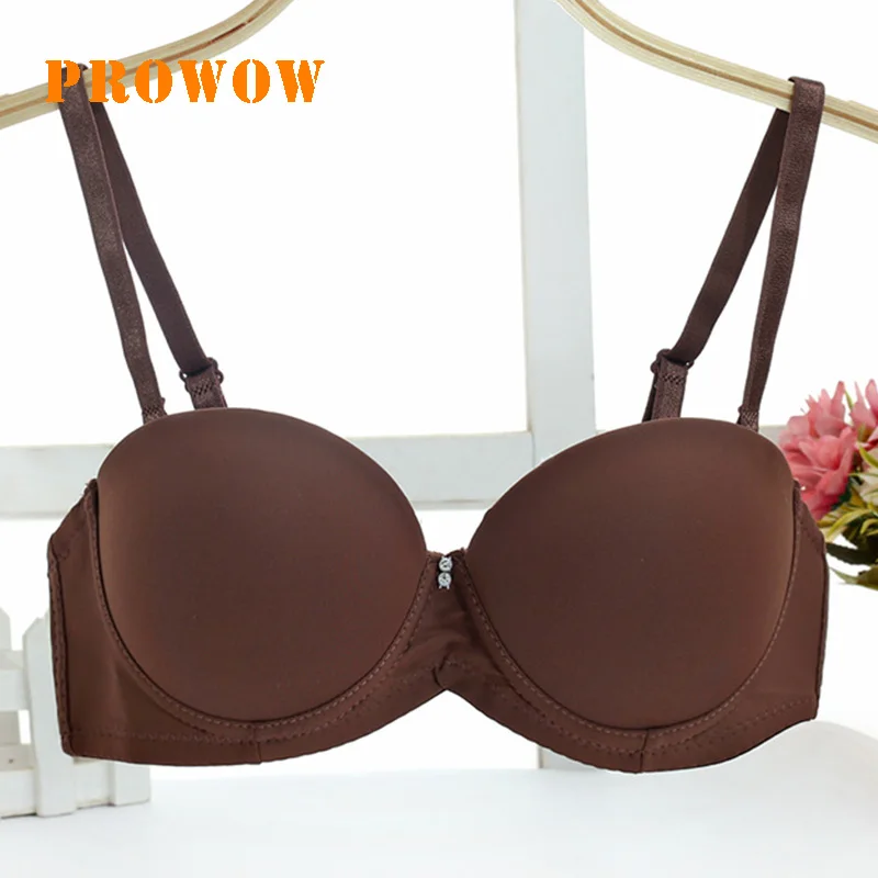 

Prowow 1/2 Cup Smooth Traceless Bra Comfortable Girls Gather Bra Women Push Up Bra For Small Breast Sexy Push Up Bra Underwear