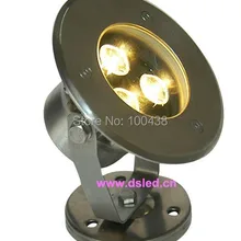 Нержавеющая сталь, D110mm, высокая мощность 3 Вт светодиодный прожектор, светодиодный прожектор для улицы, DS-10-69-3W, работающего на постоянном токе 12 В, IP68, постоянное напряжение
