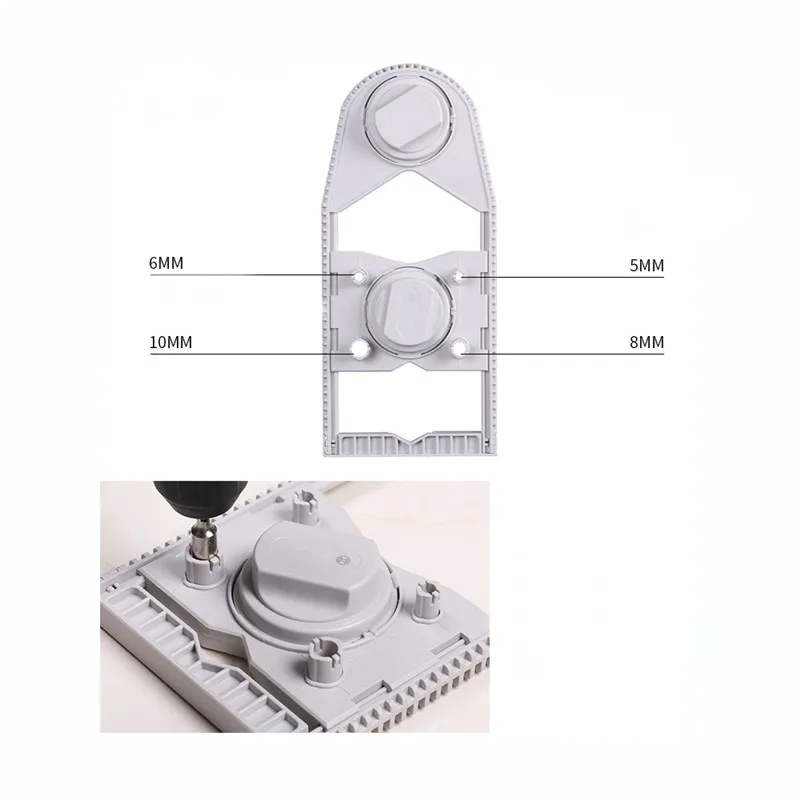 Мини перфорированные локатор 5/6/8/10 мм для плитки стекла Мрамор скважины позиционирующей пластины сверлильной головкой анти-скольжения