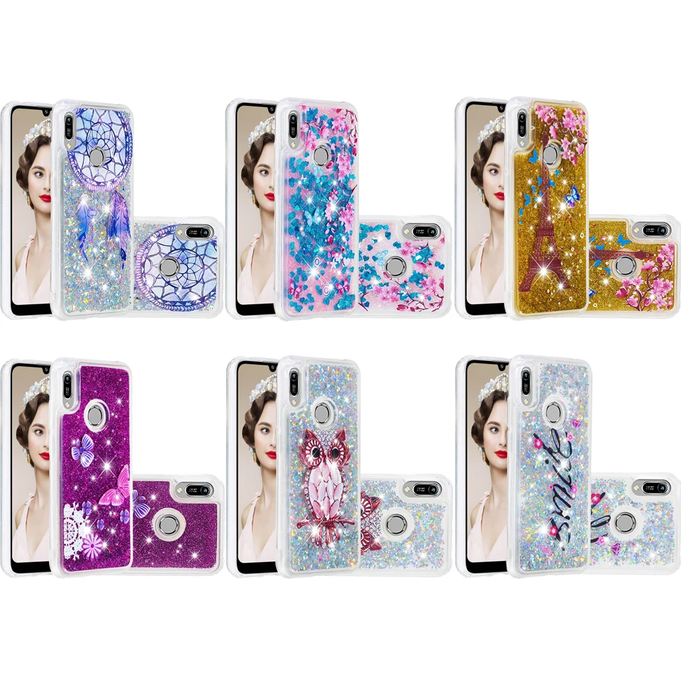 Модный Блестящий чехол с водопадом мягкий силиконовый для телефона HUAWEI Y9 Prime 2019 P