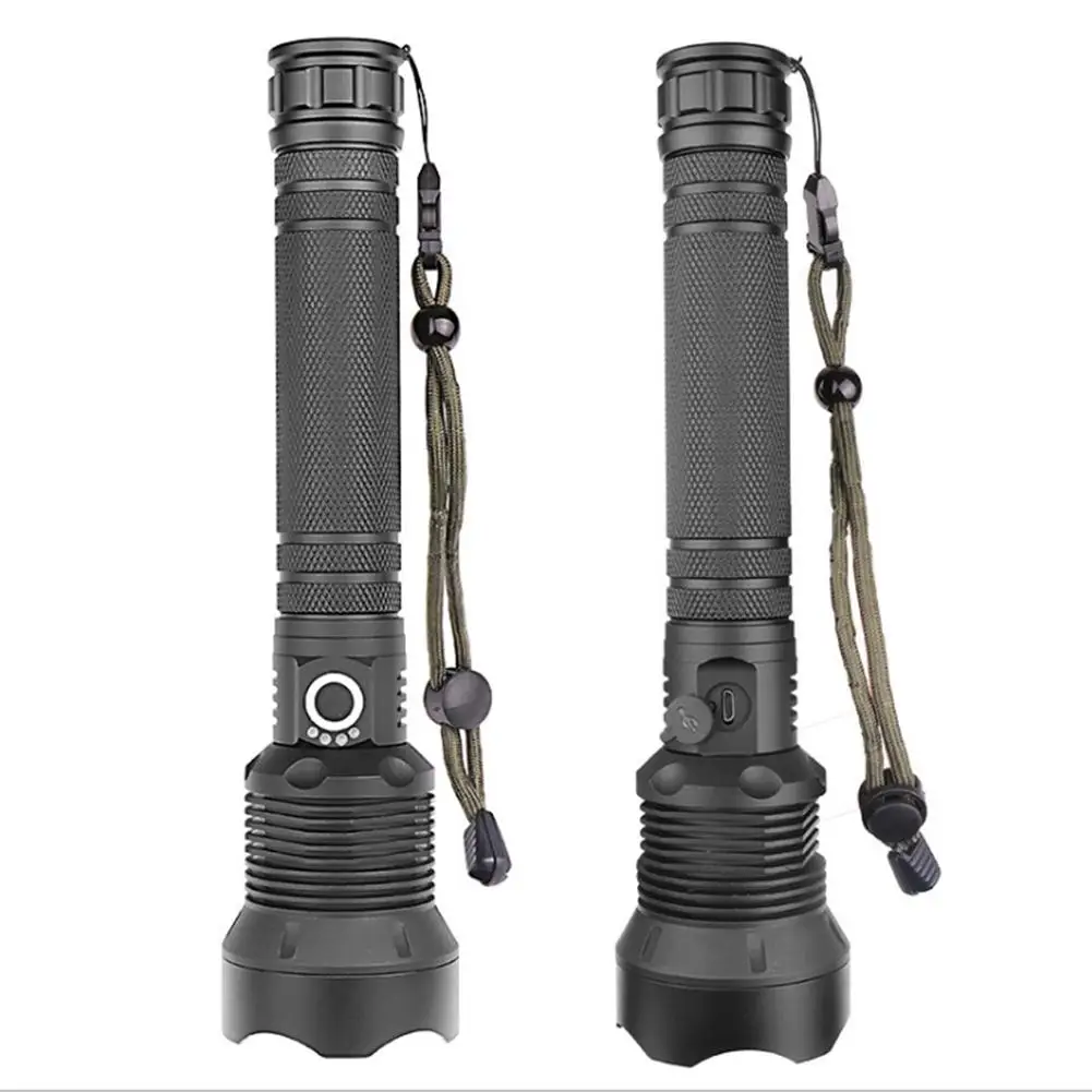 

Telescopic Rechargeable Dimmable Flashlight Portable Outdoor Security Torch Lamp New