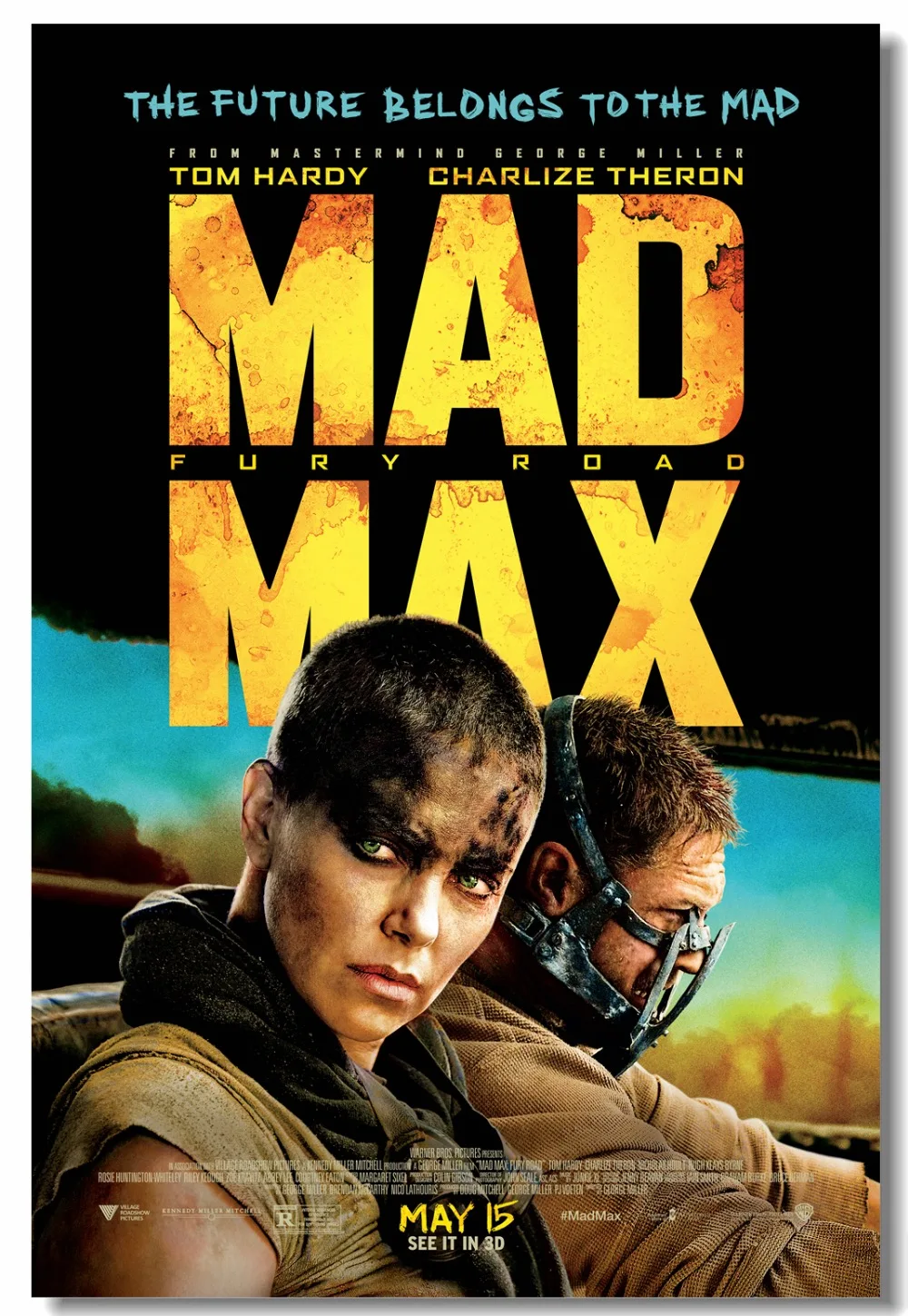 Пользовательские Холст Настенная картина Mad Max плакат Fury дорожная наклейка Том