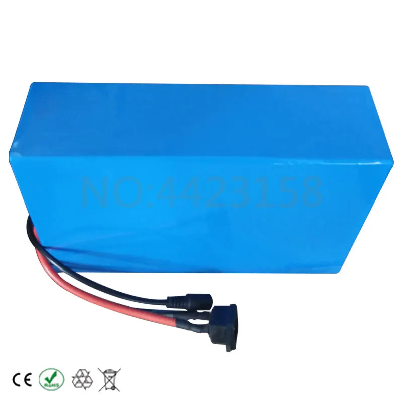 Discount Free Customs Duty E-Bike Battery 48V 35AH High Power 1500W Lithium Battery Pack for 48V Electric Bike with 54.6V Charger 30A BMS 2