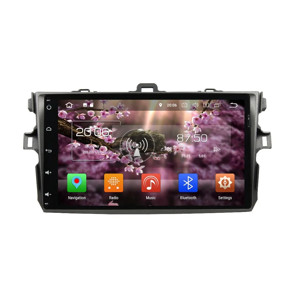 

9 Inch Android 8.0 Octa Core Car Navigation Support Video Output DVR TPMS With BT Mirror Link For Toyota COROLLA 2006-2011