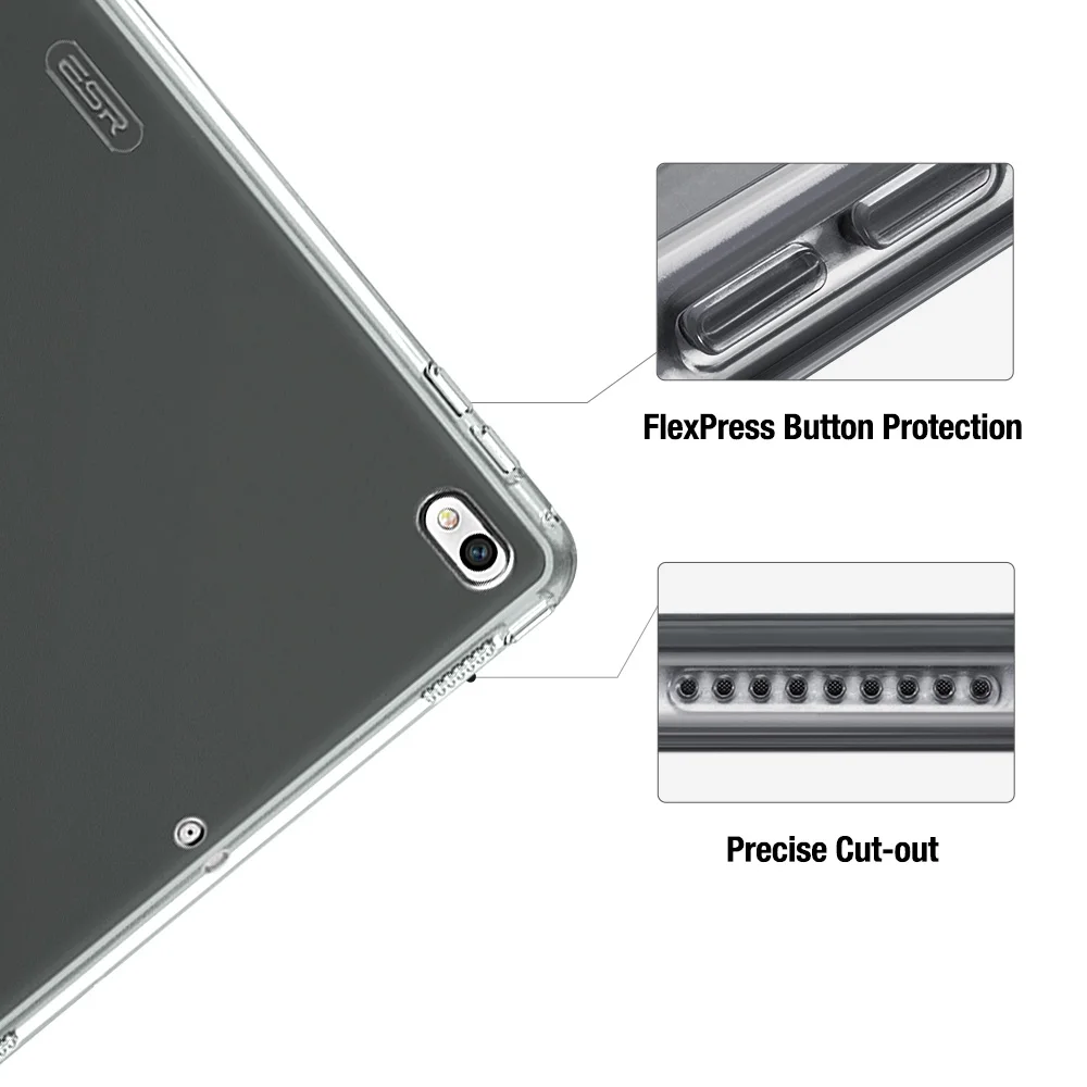 Case for iPad Pro 10.5 ESR Hard Back Case Perfect Match with Smart Keyboard Slim Fit Back Shell Cov