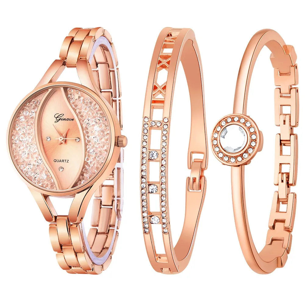 

montre femme Women wristwatch stainless steel bracelet band analog quartz round wrist watch watches relogio feminino bayan saat