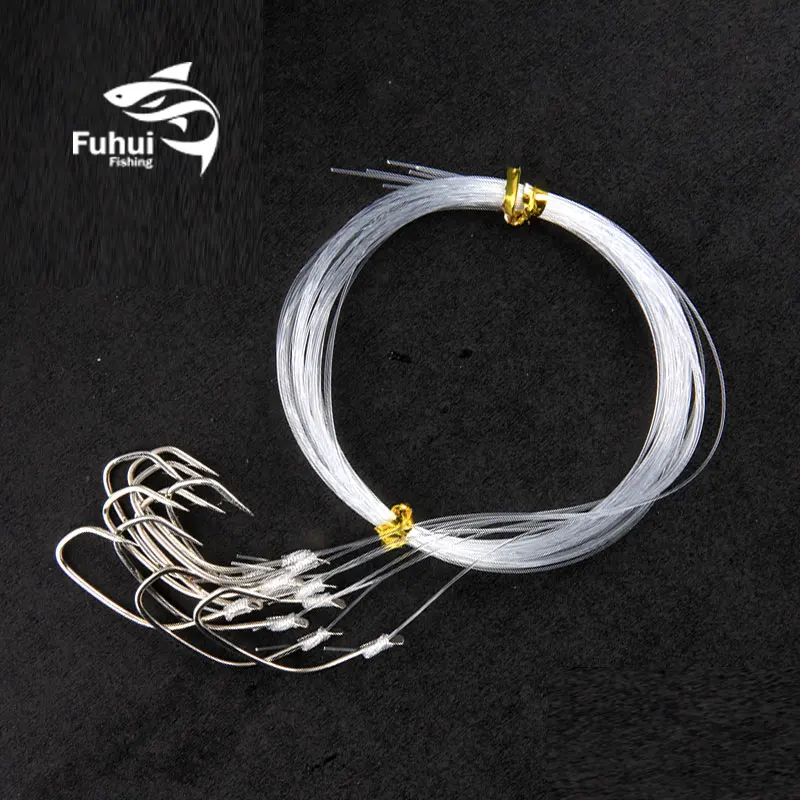 

Fishing sea fishing boat hook fishing hook perch large fish halleluyah barbed 10 pack manual tie line hook Bass hook line group