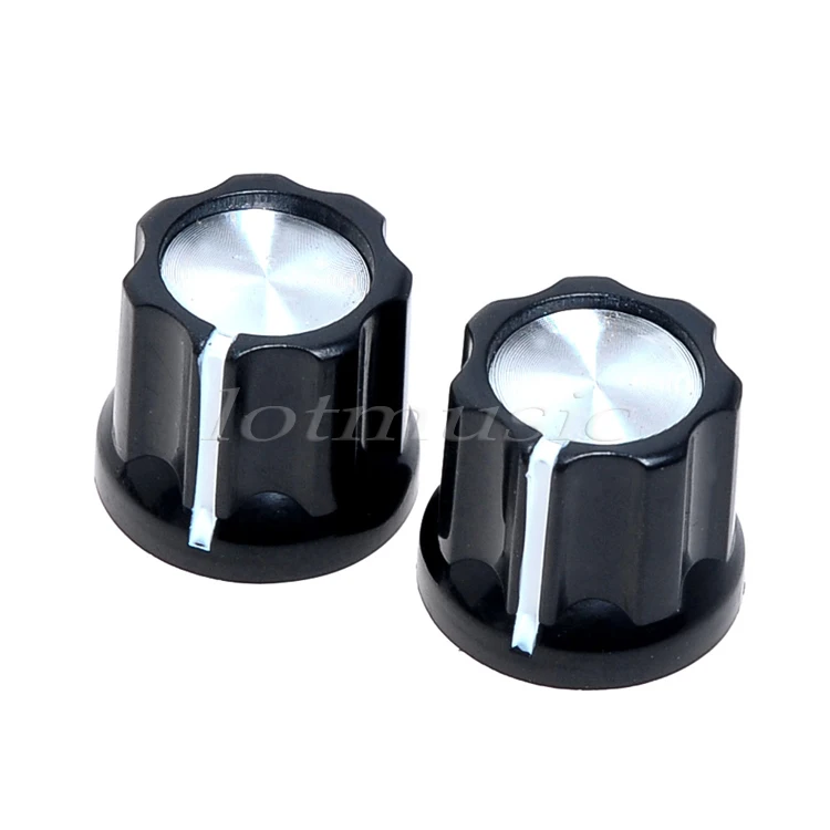 2 pcs 6mm shaft hole Knob Black For Fender jazz bass replacement. | Спорт и развлечения