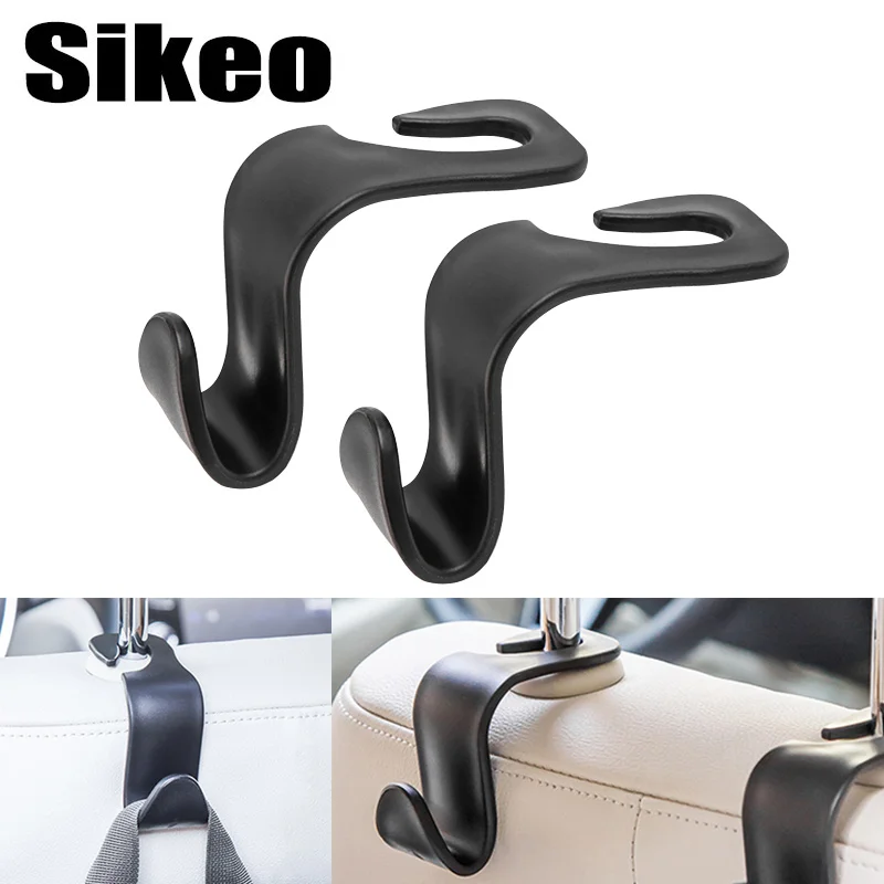 

Universal Car Seat Back Hooks Hangers Organizer Universal Headrest Mount Storage Hooks House Storage Simple Styling Auto Hooks