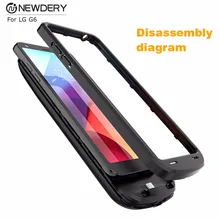 Newdery эксклюзивные решения портативное зарядное устройство для аккумулятора 5000 мА/ч, ультра тонкий аккумулятор резервного копирования зарядное устройство чехол Крышка для LG G6 G6